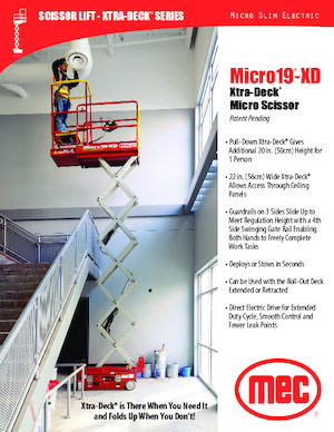 Ножичні підйомники колісні MEC Micro 19-XD