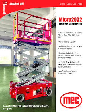 Ножичні підйомники колісні MEC Micro 2032