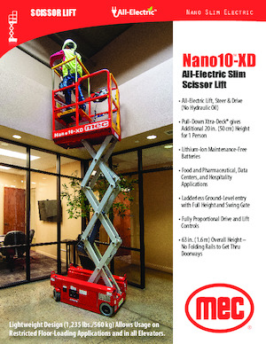 Ножичні підйомники колісні MEC NANO10®-XD