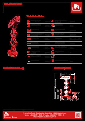 Ножичні підйомники колісні PB PB S100-8EZ