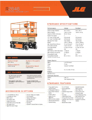 Ножичні підйомники колісні JLG R2646
