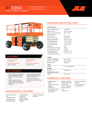 Ножичні підйомники колісні JLG RT3394