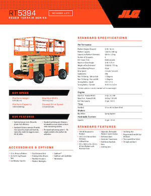Ножичні підйомники колісні JLG RT5394