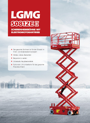 Ножичні підйомники колісні LGMG  S0812EII-Li