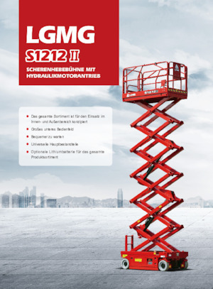 Ножичні підйомники колісні LGMG  S1212II 