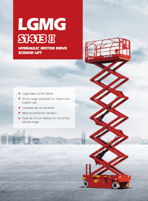 Ножичні підйомники колісні LGMG  S1413II-Li