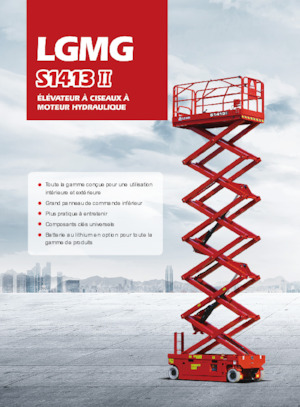 Ножичні підйомники колісні LGMG  S1413II-Li