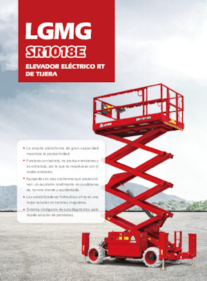 Ножичні підйомники колісні LGMG  SR1018E