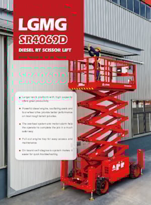 Ножичні підйомники колісні LGMG  SR4069D