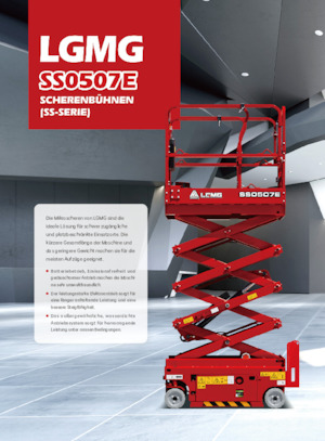 Ножичні підйомники колісні LGMG  SS0507E 