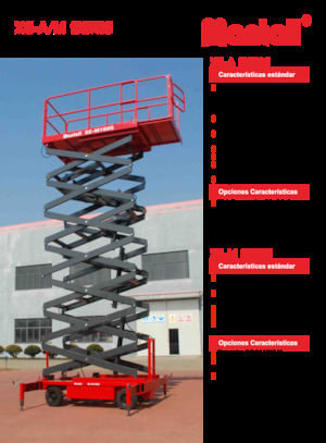 Ножичні підйомники колісні Mantall XE-A140S