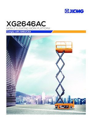 Ножичні підйомники колісні XCMG XG2646AC 