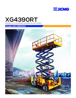 Ножичні підйомники колісні XCMG XG4390RT 