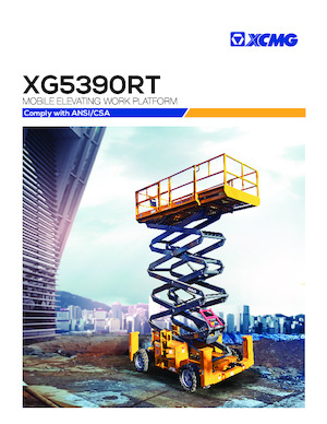 Ножичні підйомники колісні XCMG XG5390RT 