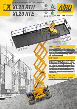 Ножичні підйомники колісні AIRO XL20 RTE
