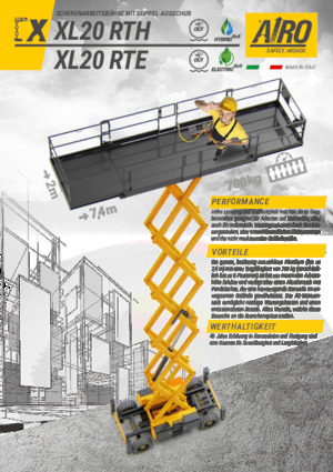 Ножичні підйомники колісні AIRO XL20 RTH