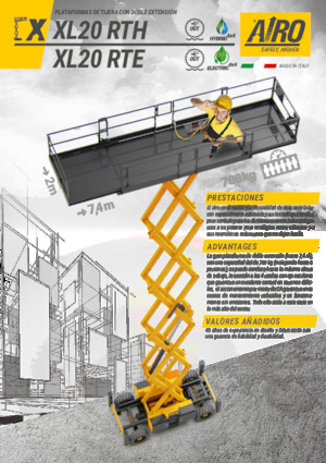 Ножичні підйомники колісні AIRO XL20 RTH