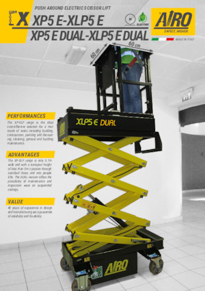Ножичні підйомники колісні AIRO XLP5 E DUAL