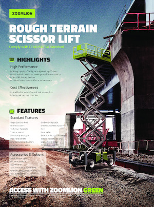 Ножичні підйомники колісні Zoomlion ZS1623RT