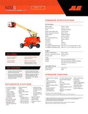 Колісні телескопічні підйомники JLG 600S