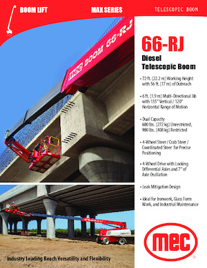 Колісні телескопічні підйомники MEC 66-RJ