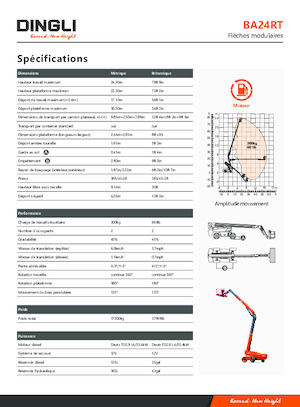 Колісні телескопічні підйомники Dingli BA24RT