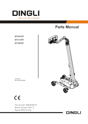 Колісні телескопічні підйомники Dingli BT41HRT