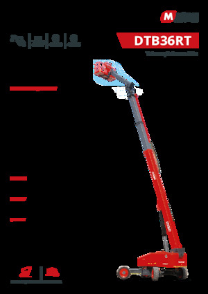 Колісні телескопічні підйомники MAGNI DTB36RT