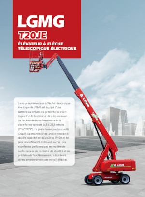 Колісні телескопічні підйомники LGMG  T20JE