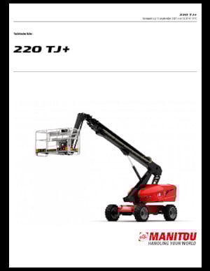 Колісні телескопічні підйомники Manitou 220 TJ+