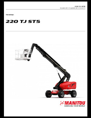 Колісні телескопічні підйомники Manitou 220 TJ ST5