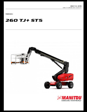 Колісні телескопічні підйомники Manitou 260 TJ+ ST5