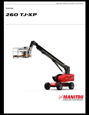 Колісні телескопічні підйомники Manitou 260 TJ-XP