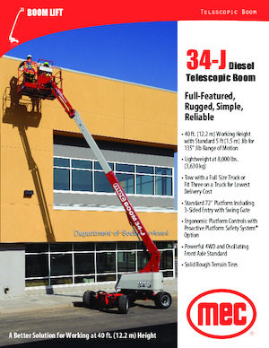 Колісні телескопічні підйомники MEC 34-J