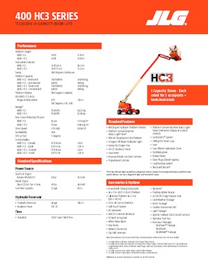 Колісні телескопічні підйомники JLG 460SJ HC3