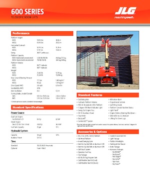 Колісні телескопічні підйомники JLG 600SJ