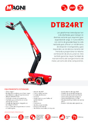 Колісні телескопічні підйомники MAGNI DTB24RT