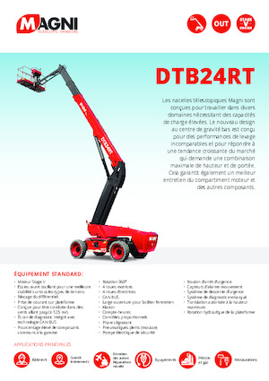 Колісні телескопічні підйомники MAGNI DTB24RT
