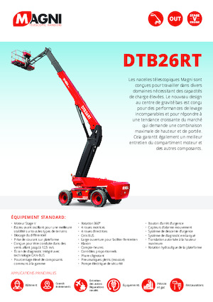 Колісні телескопічні підйомники MAGNI DTB26RT