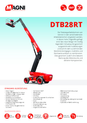 Колісні телескопічні підйомники MAGNI DTB28RT
