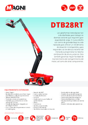 Колісні телескопічні підйомники MAGNI DTB28RT
