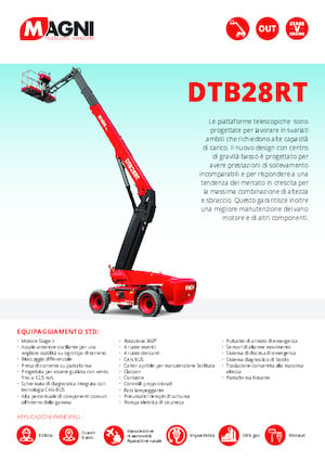 Колісні телескопічні підйомники MAGNI DTB28RT