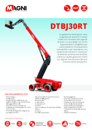 Колісні телескопічні підйомники MAGNI DTBJ30RT