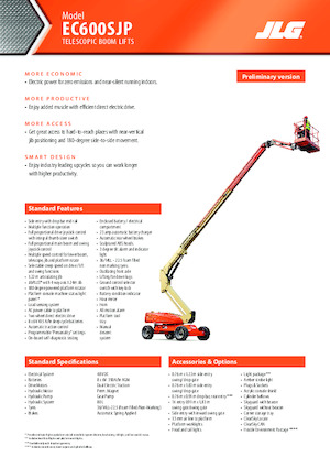 Колісні телескопічні підйомники JLG EC600SJP
