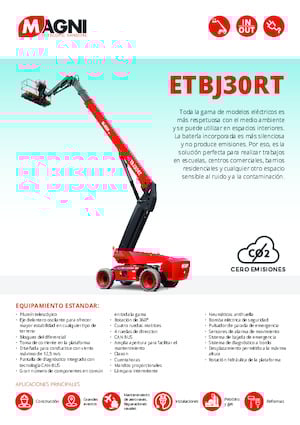 Колісні телескопічні підйомники MAGNI ETBJ30RT