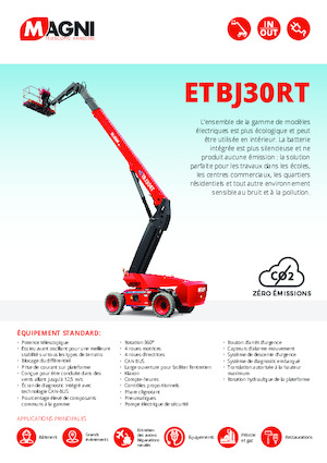 Колісні телескопічні підйомники MAGNI ETBJ30RT