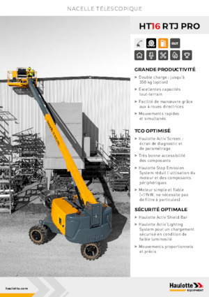 Колісні телескопічні підйомники Haulotte HT16 RTJ PRO