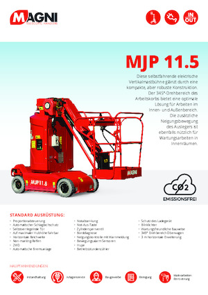 Колісні телескопічні підйомники MAGNI MJP11.5