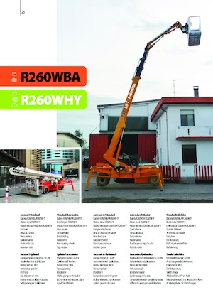 Колісні телескопічні підйомники Easy Lift R260WHY 