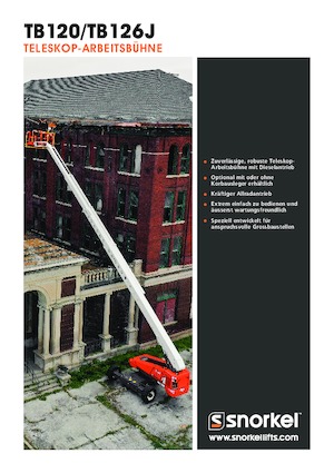 Колісні телескопічні підйомники Snorkel TB126J